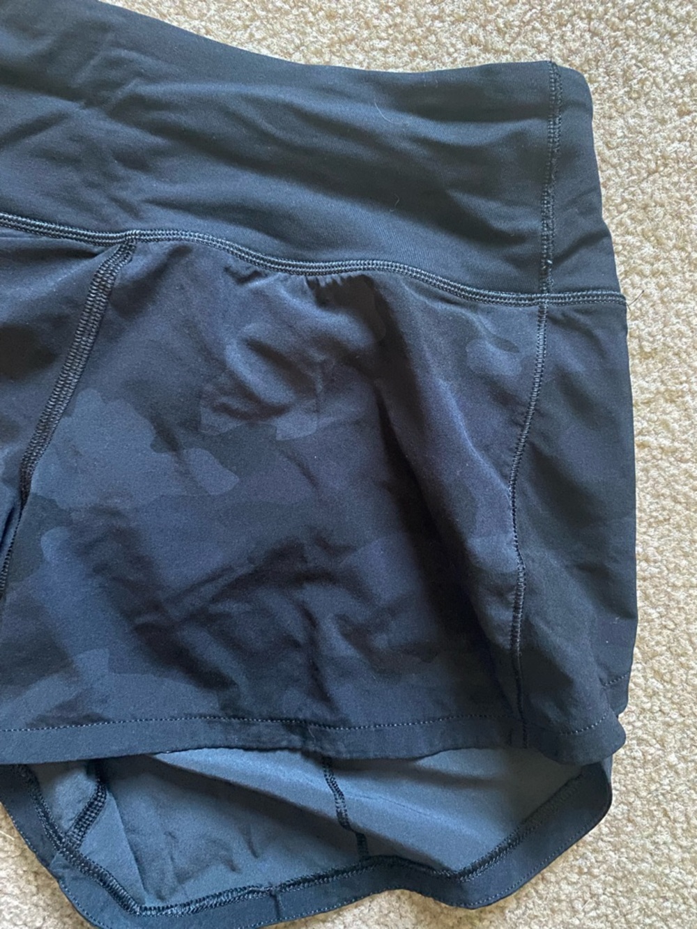 lululemon athletica Black High-Rise Running Shorts - Picture 3 of 6